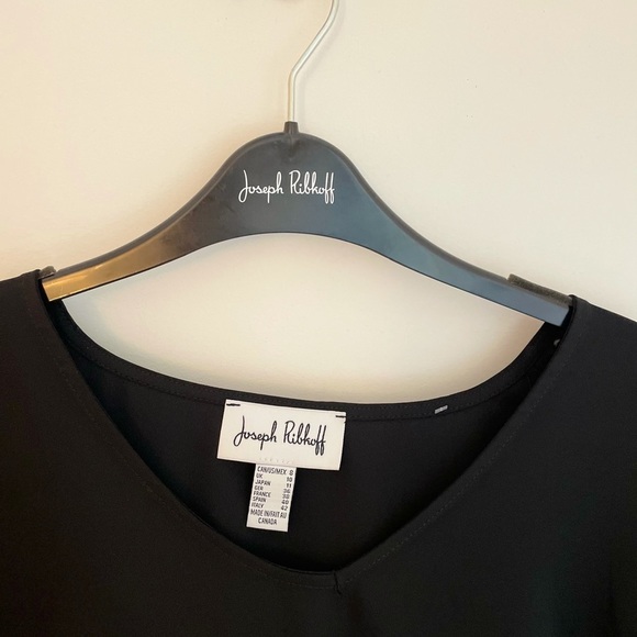 NWT Joseph Ribkoff 3/4 sleeve black Blouse size 8 - Picture 2 of 6